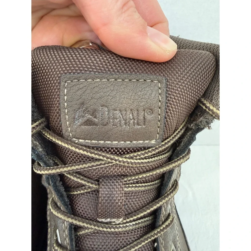 Denali Mens Brown Work Boots‎ Lace Up Ankle Lug Sole A15U008A-5 Size 10
